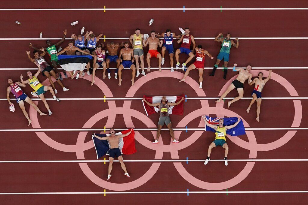 Tokyo Olympics Athletes and Flags Photo Gallery